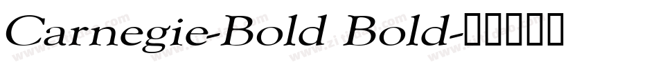 Carnegie-Bold Bold字体转换